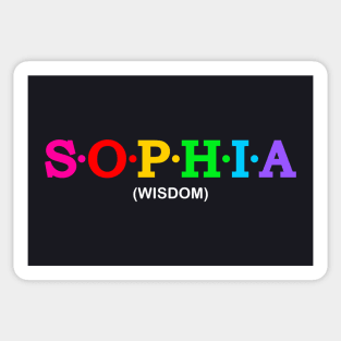 Sophia - Wisdom. Sticker